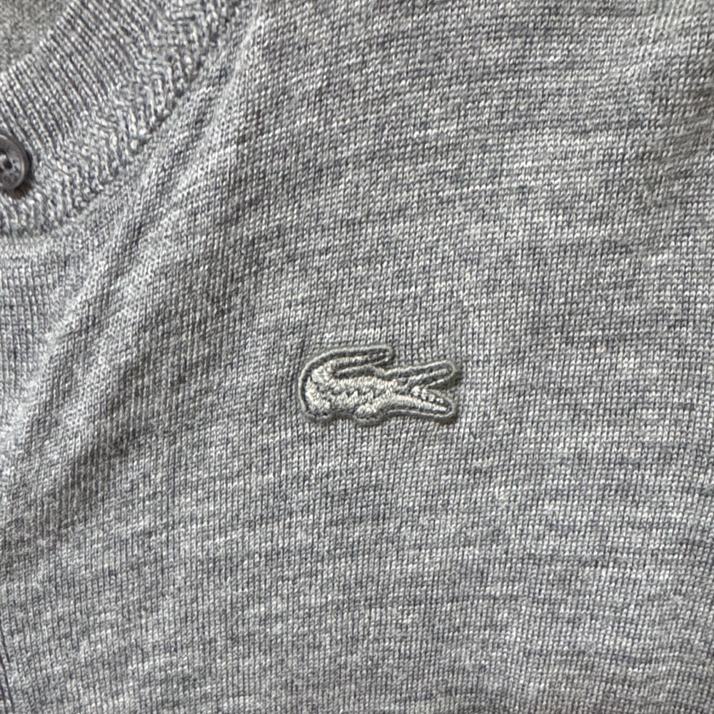 Lacoste Gray Knit Sweater - Picture 3 of 9